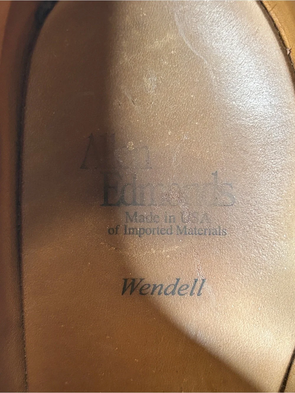 Allen Edmonds Wendell Black Leather Derby Dress Shoes 10.5 C
